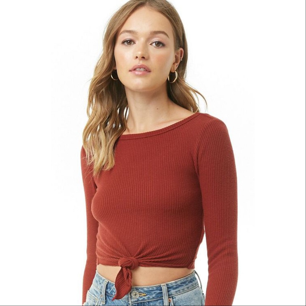 NWT Forever 21 Knotted Crop Top
